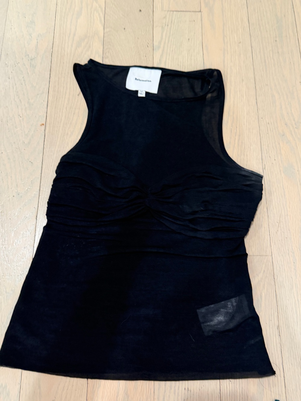 Reformation black top size xs